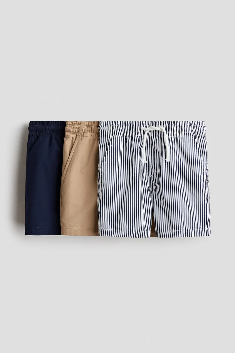 اتش اند ام شورت من القطن - عبوة من 3 قطع